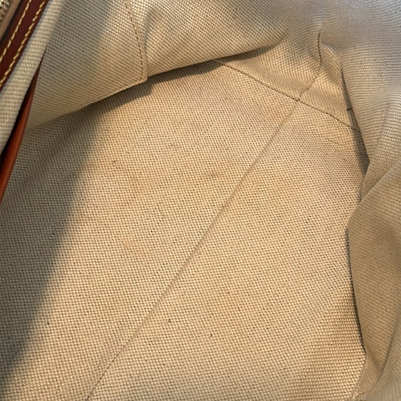 Dooney & Burke Large Pebbled Leather Tote Bag Brown - Picture 8 of 11